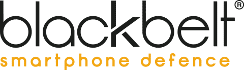 Blackbelt smartphone defense logo focusing on selling iPhones and offering the best price for second-hand phones.