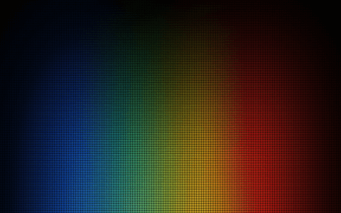 An image of a rainbow colored background on a black background with an iphone trade in option available.