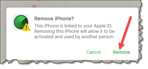 How to remove iphone id.