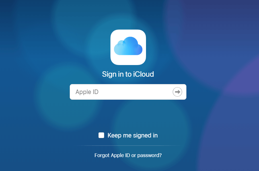 SellTrade sign in to iCloud